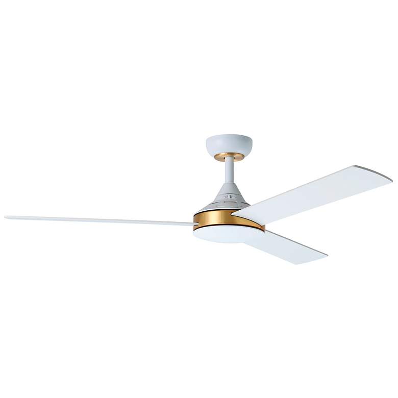 Image 1 Pierport 52" 3-Blade AC Fan w/ 3 Speed Wall Control White Blades