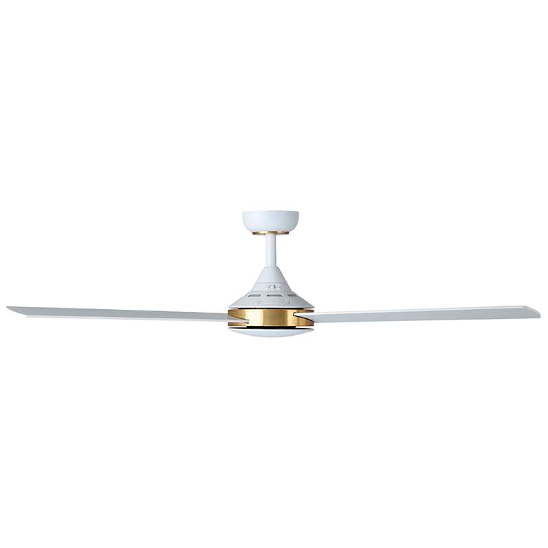 Image 4 Pierport 52" 3-Blade AC Fan w/ 3 Speed Wall Control White Blades more views