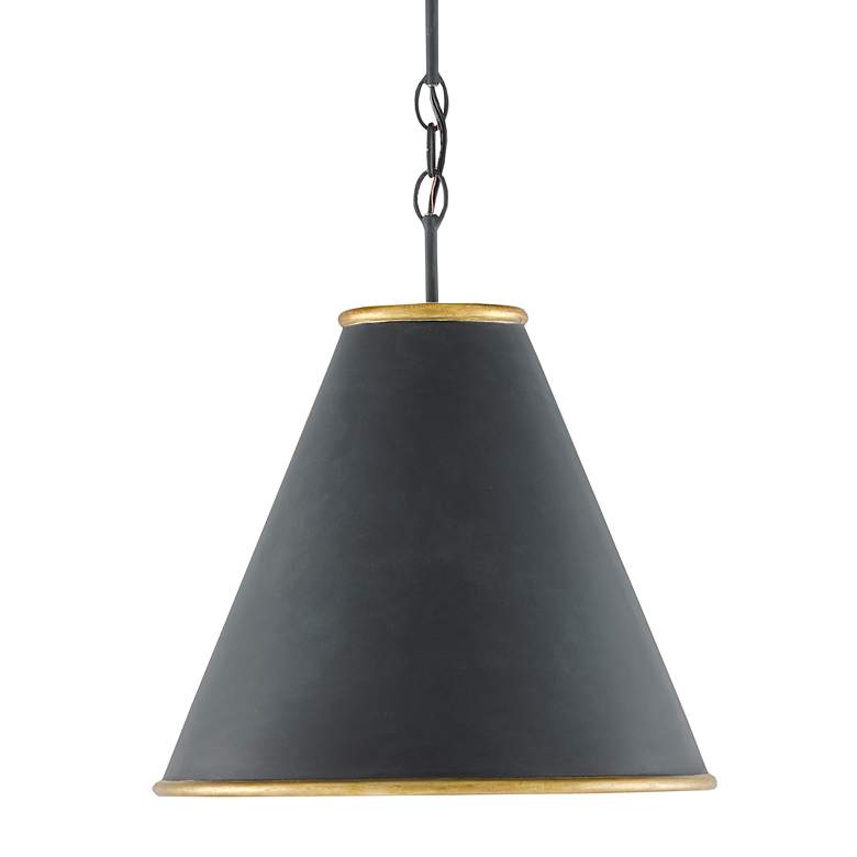 Image 2 Pierrepont 16" Wide Antique Black Pendant Light more views
