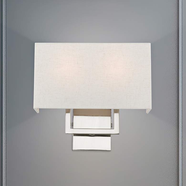 Image 2 Pierson 11 3/4" High Brushed Nickel ADA Wall Sconce