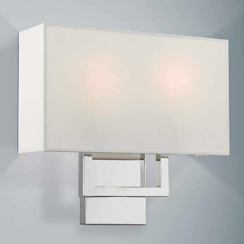 Image 2 Pierson 11 3/4" High Polished Chrome Wall Sconce
