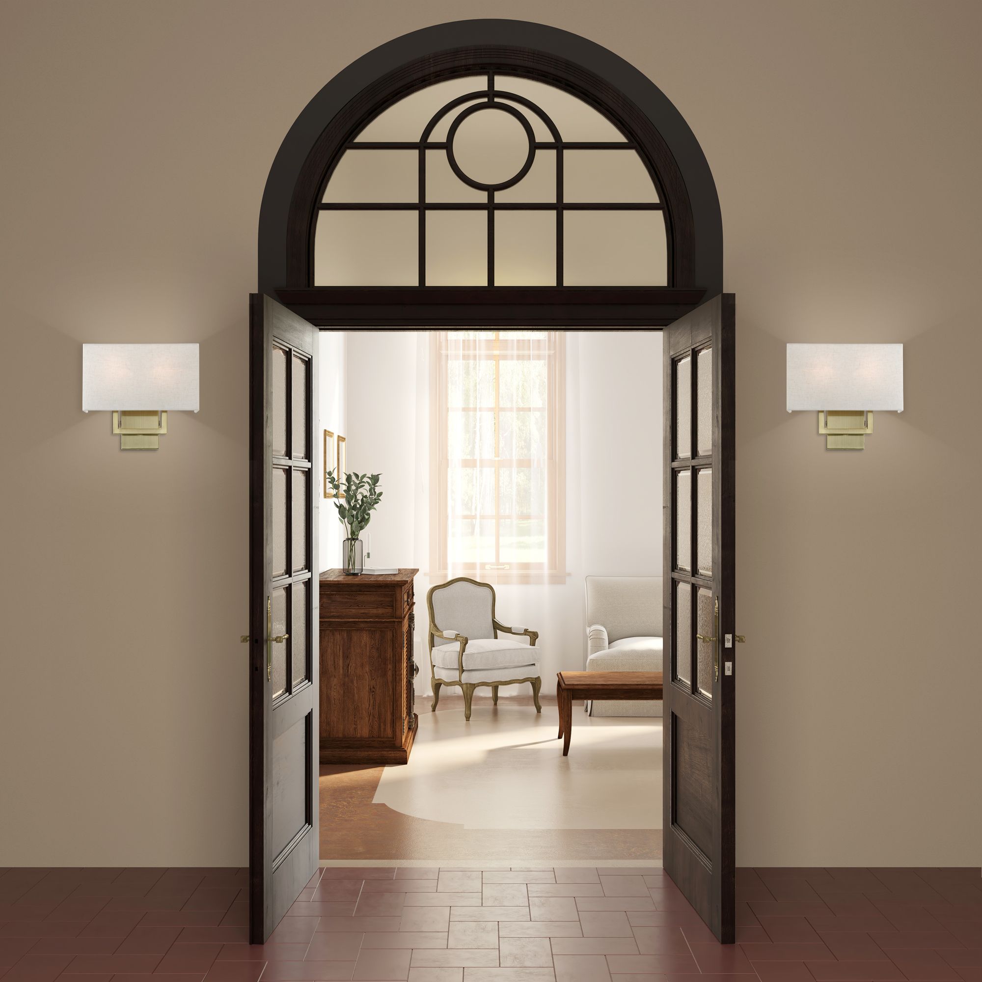 Pierson 2 Light Antique Brass ADA Sconce