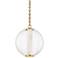 Pietra Vintage Brass 1 Light Pendant