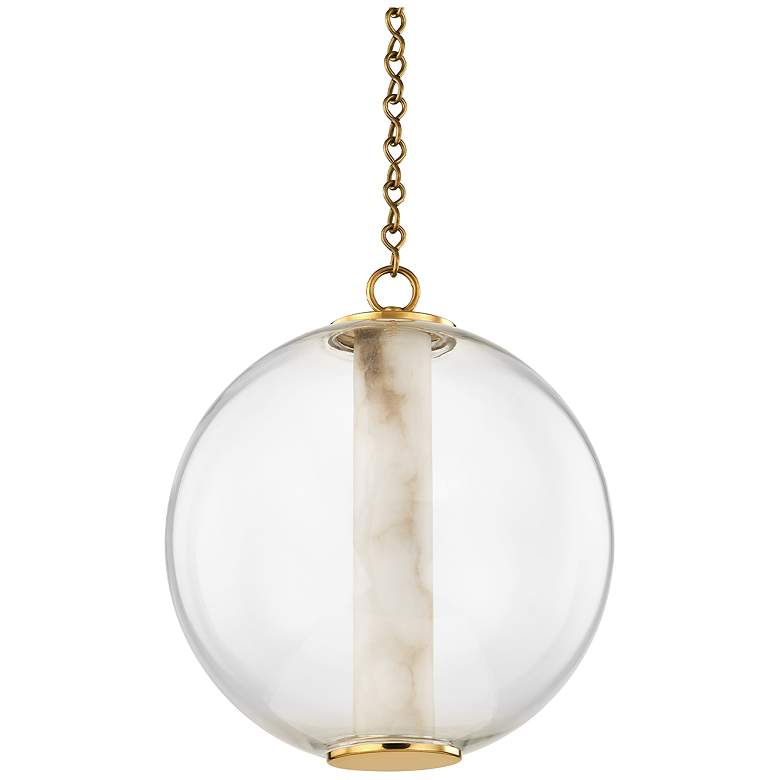 Image 1 Pietra Vintage Brass 1 Light Pendant