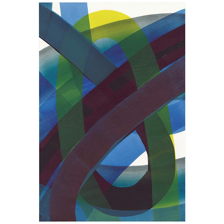 Image 2 Pigment Play I 32" x 48" Frameless Printed Glass Wall Art