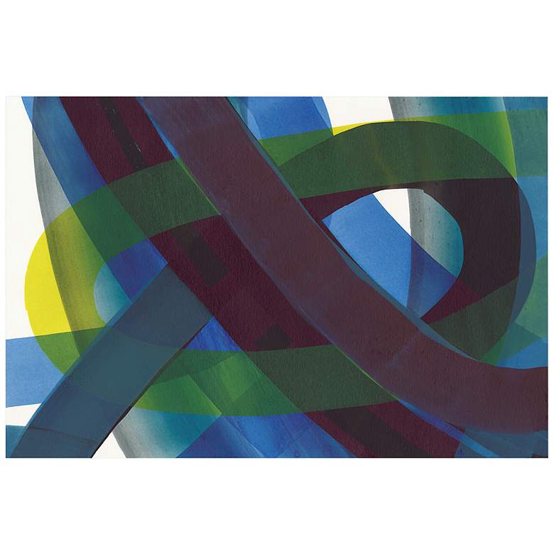 Image 3 Pigment Play I 32" x 48" Frameless Printed Glass Wall Art more views