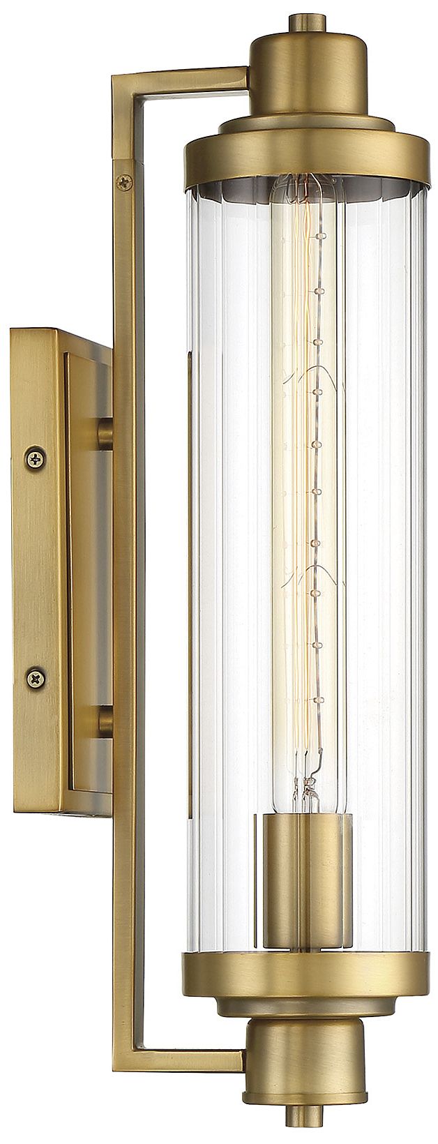 Image 5 Pike 1-Light Wall Sconce in Warm Brass more views