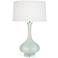 Pike 32.75" High Celadon And Lucite Table Lamp