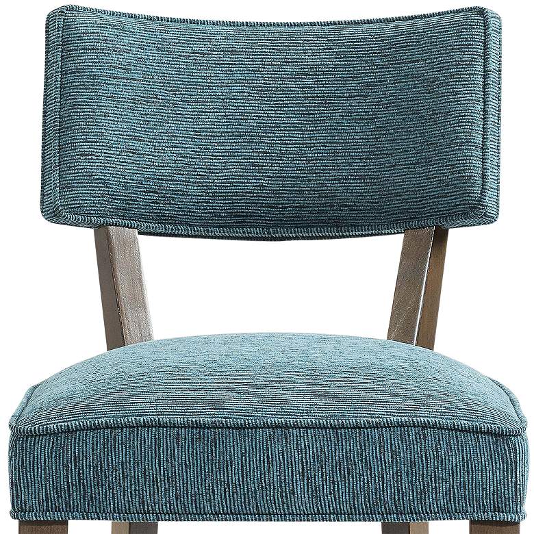 Pike Klismos Blue Fabric Webbed Seat Dining Chair Set of 2 more views