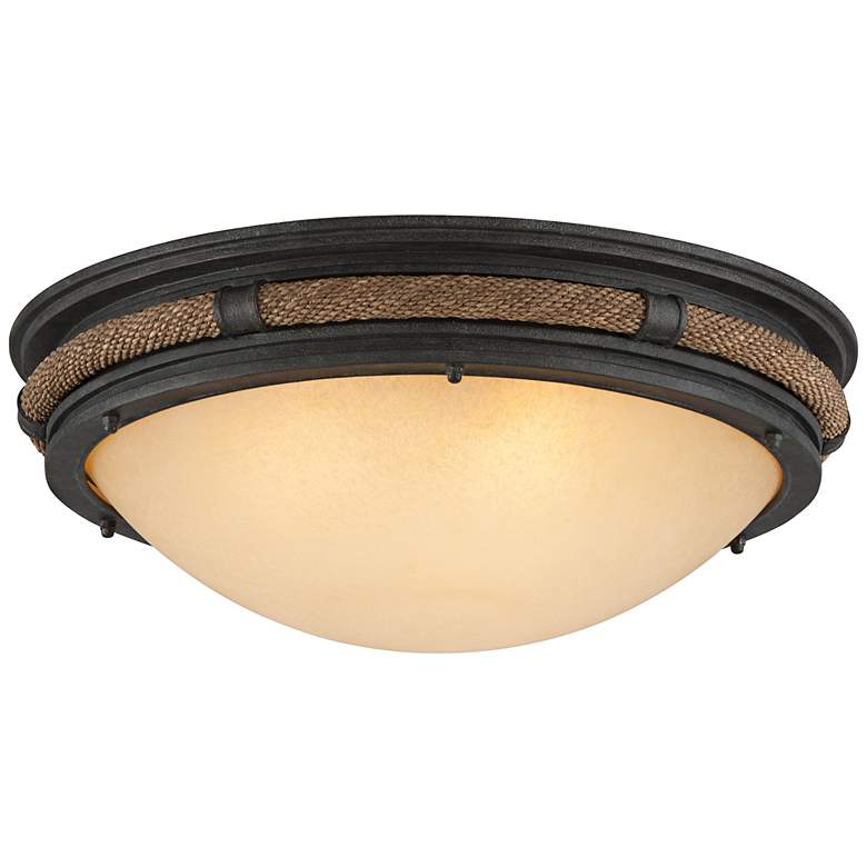 Image 1 Pike Place 21 inch Wide Shipyard Bronze Ceiling Light