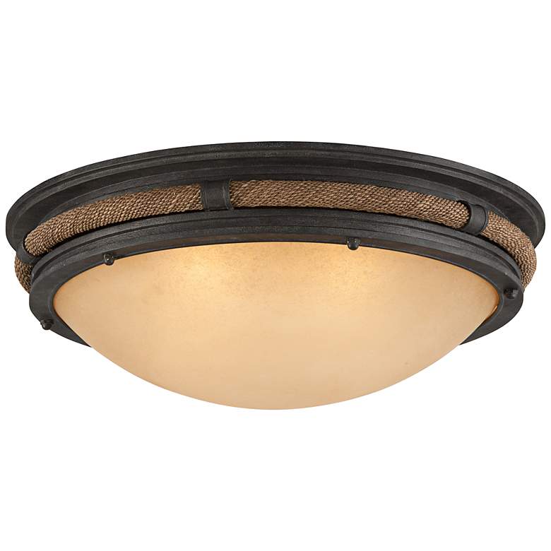 Image 1 Pike Place 28 inch Wide Shipyard Bronze Ceiling Light