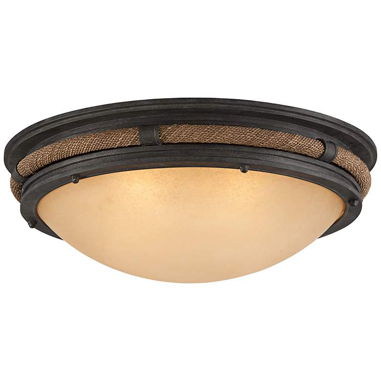 Image 1 Pike Place 28" Wide Shipyard Rope Ceiling Light