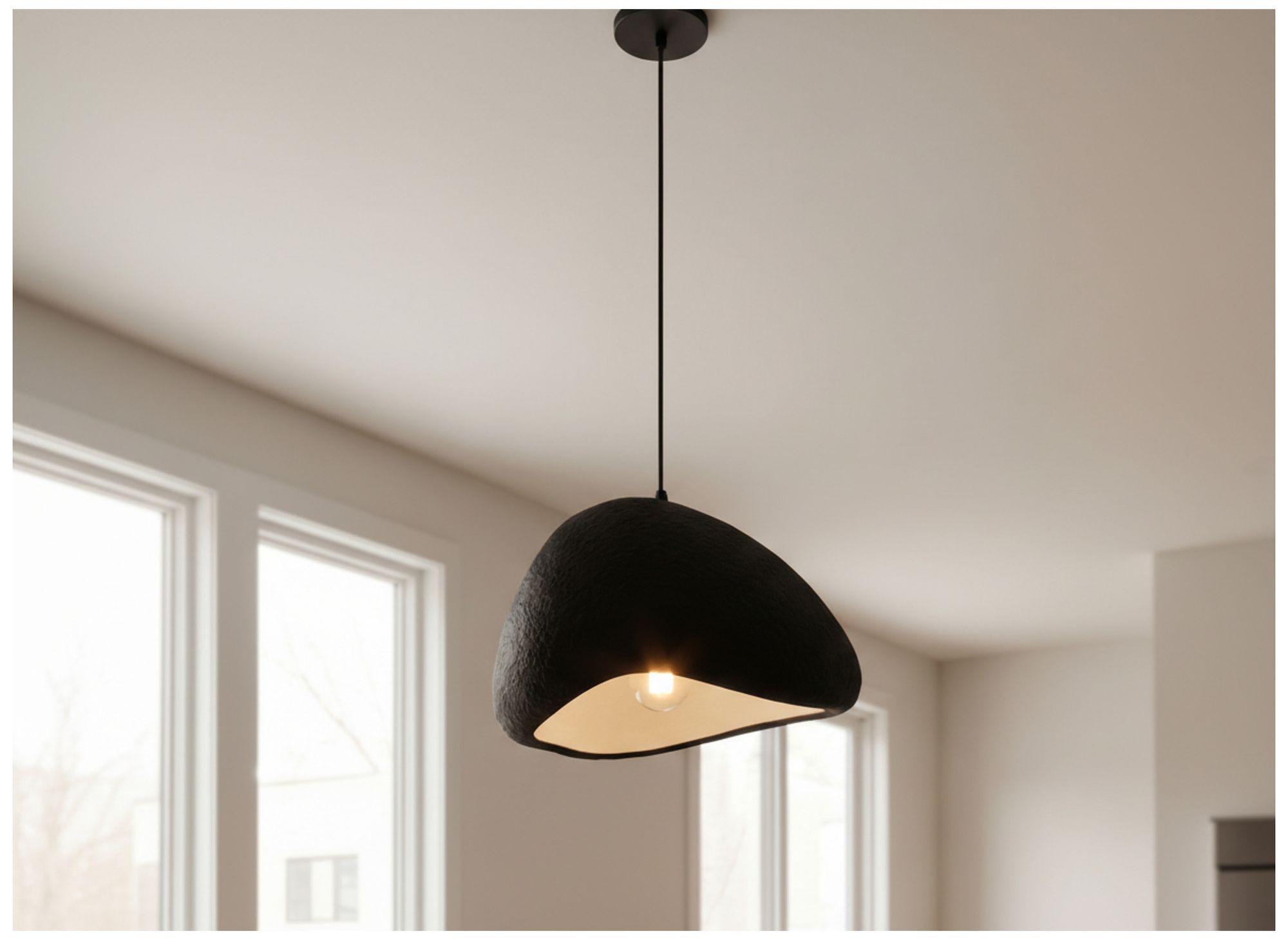 Image 6 Pilar 16" Wide Matte Black Pendant more views