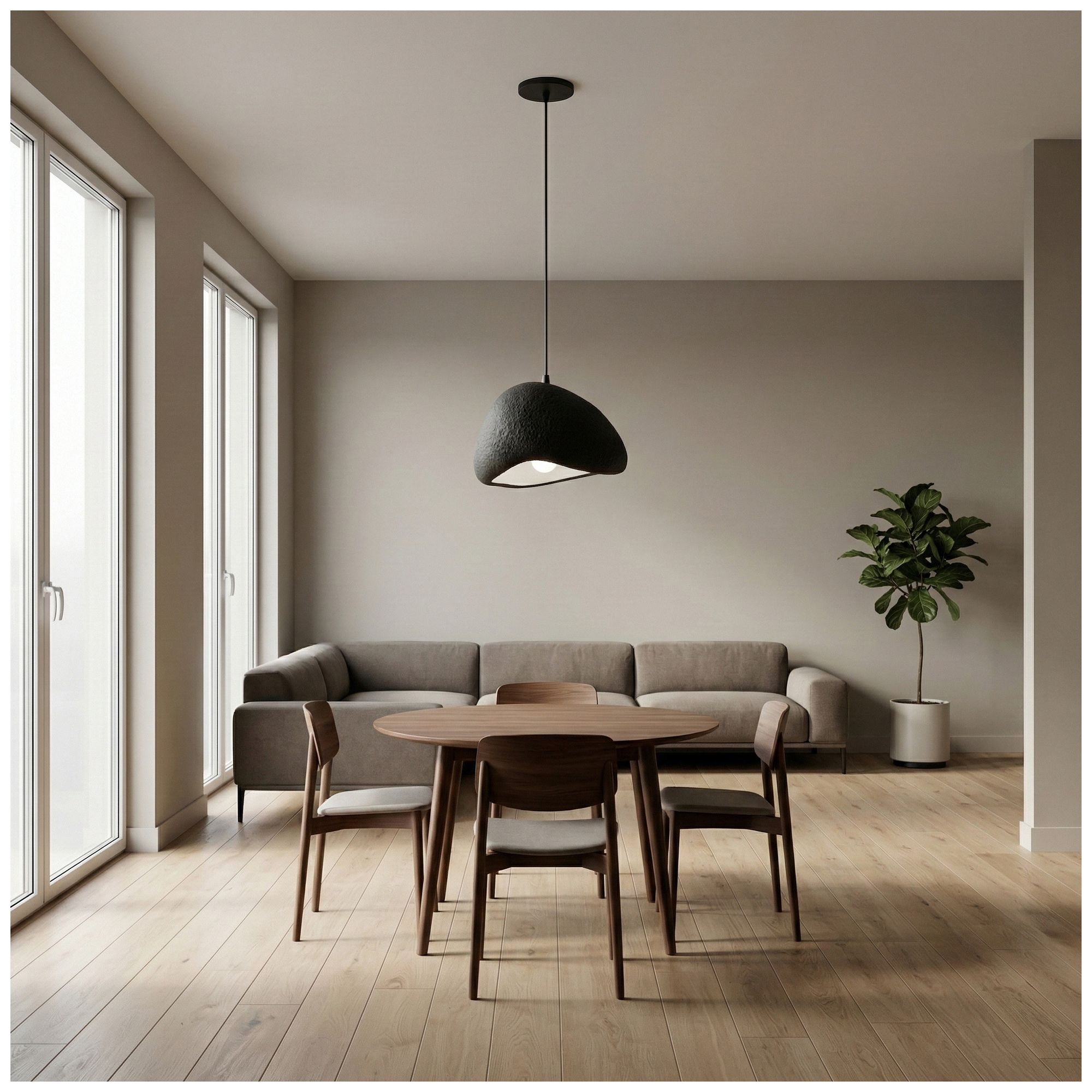 Image 7 Pilar 16" Wide Matte Black Pendant more views