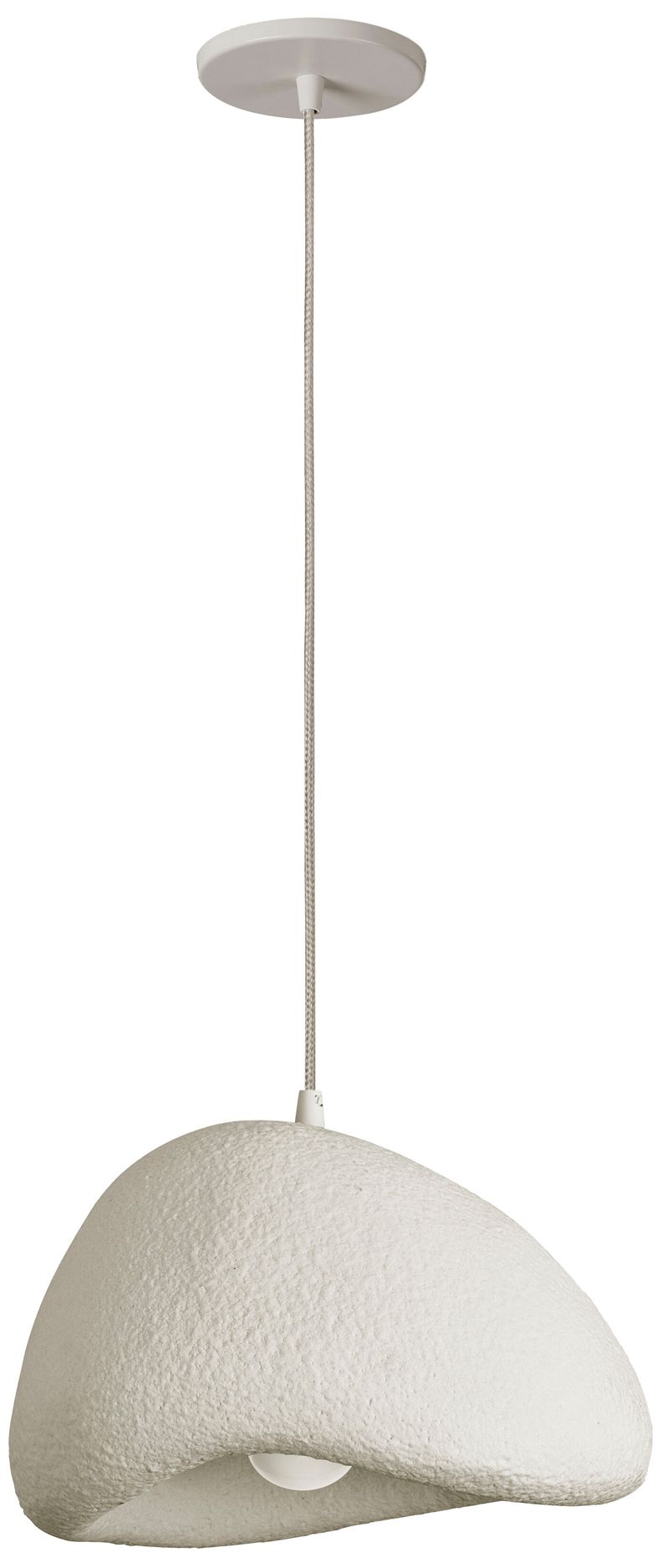 Pilar 16" Wide Matte Linen Pendant