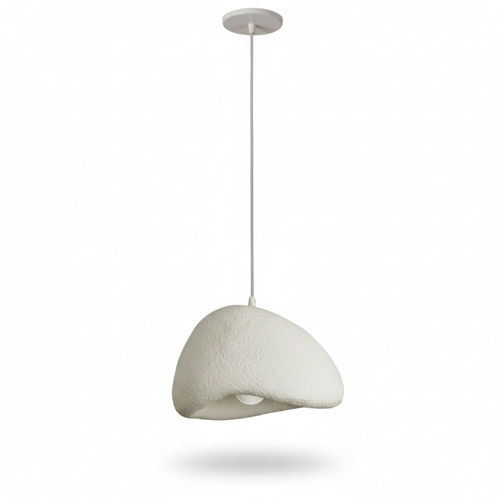 Image 2 Pilar 16" Wide Matte Linen Pendant more views