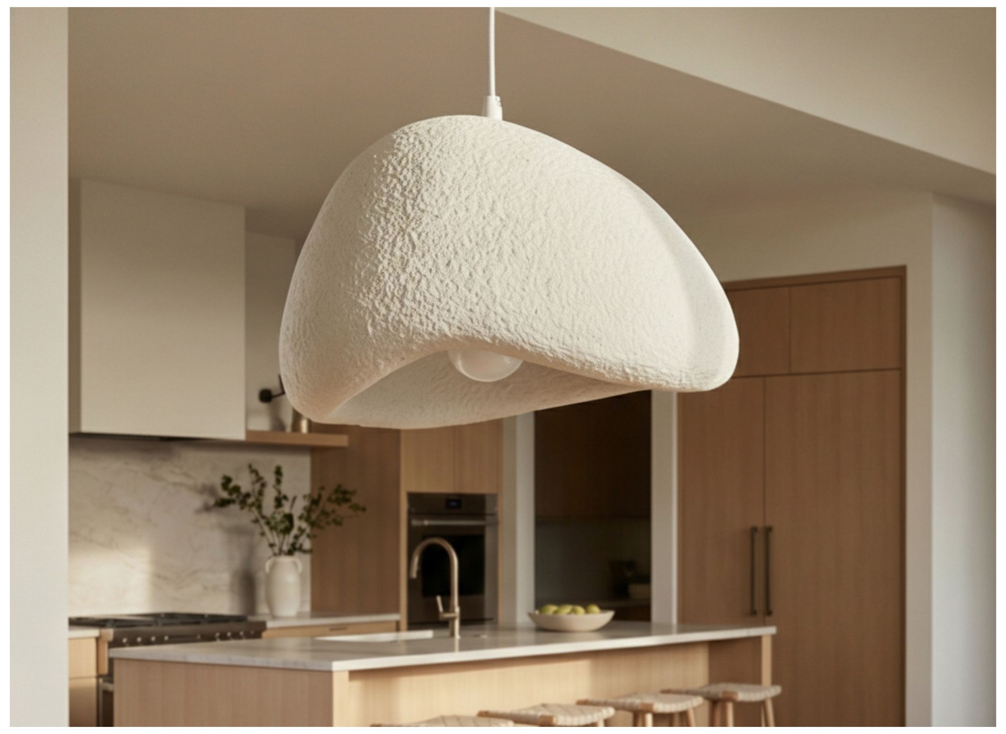 Image 5 Pilar 16" Wide Matte Linen Pendant more views