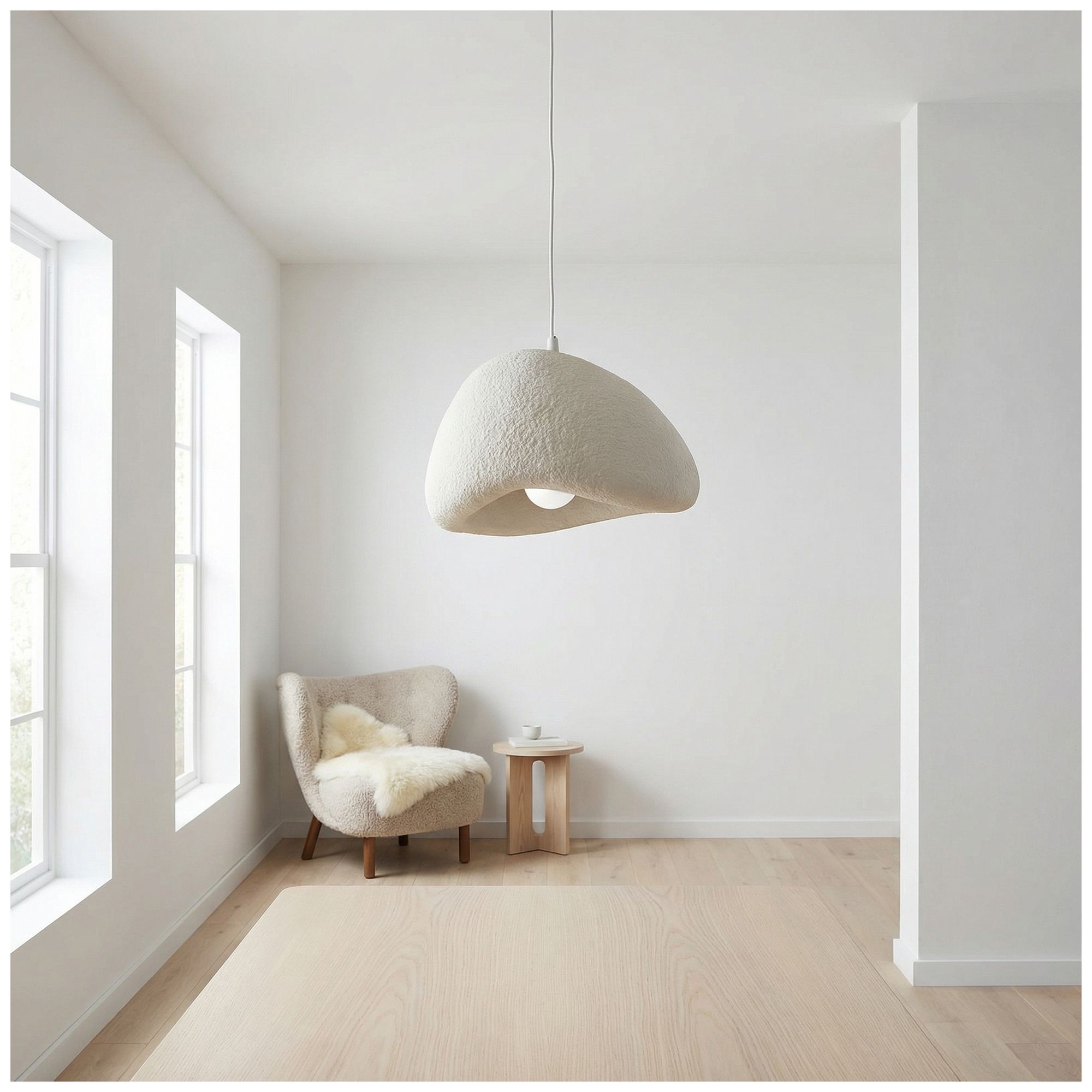 Image 7 Pilar 16" Wide Matte Linen Pendant more views