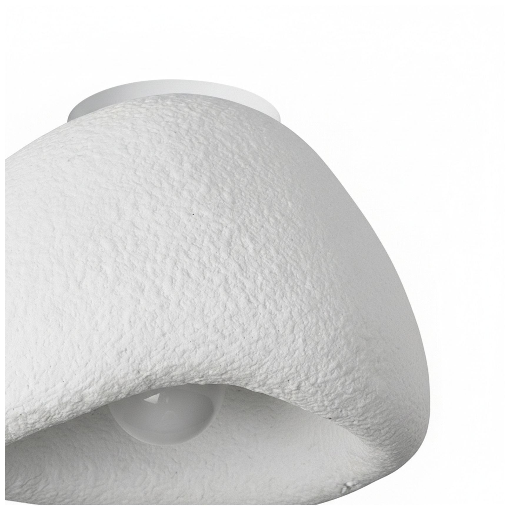 Image 5 Pilar 16" Wide Matte White Flush Mount more views
