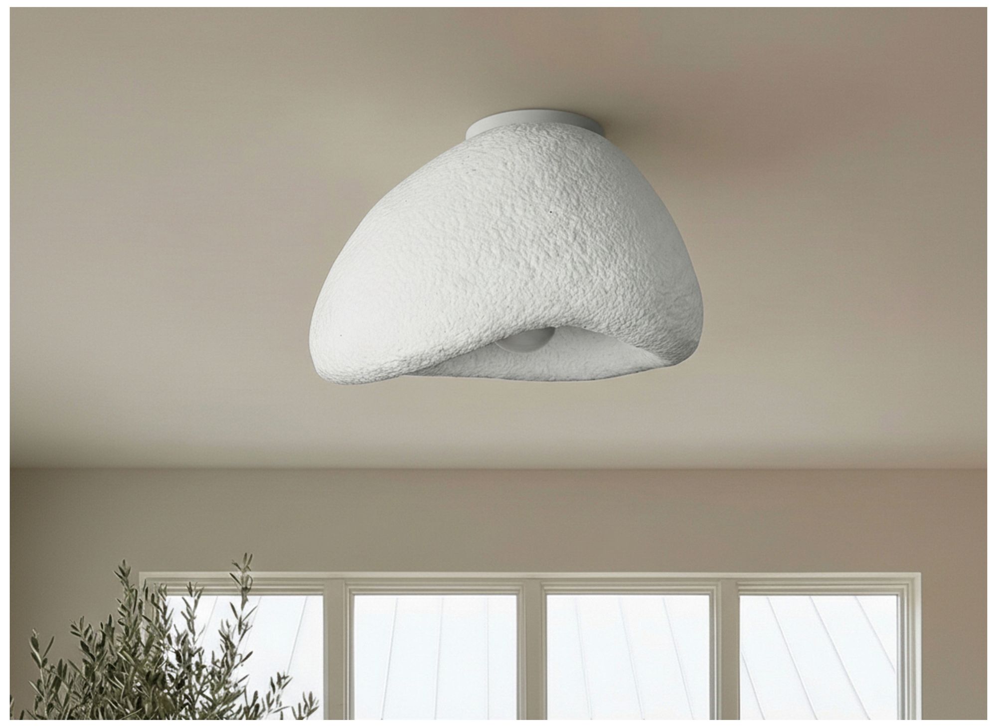 Image 7 Pilar 16" Wide Matte White Flush Mount more views