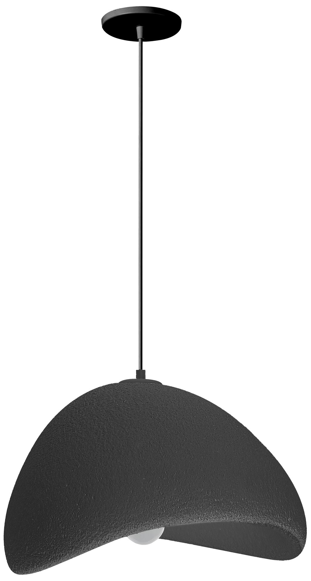 Pilar 20" Wide Matte Black Pendant