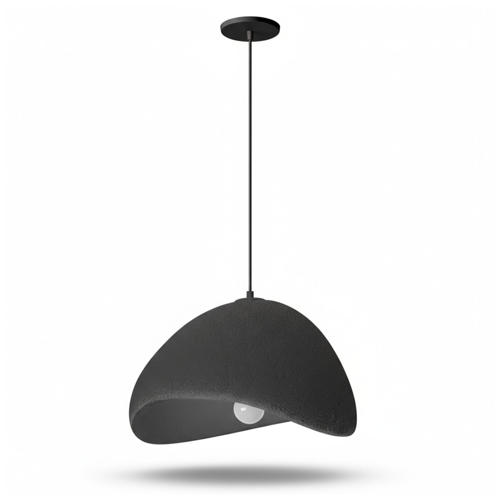 Image 2 Pilar 20" Wide Matte Black Pendant more views