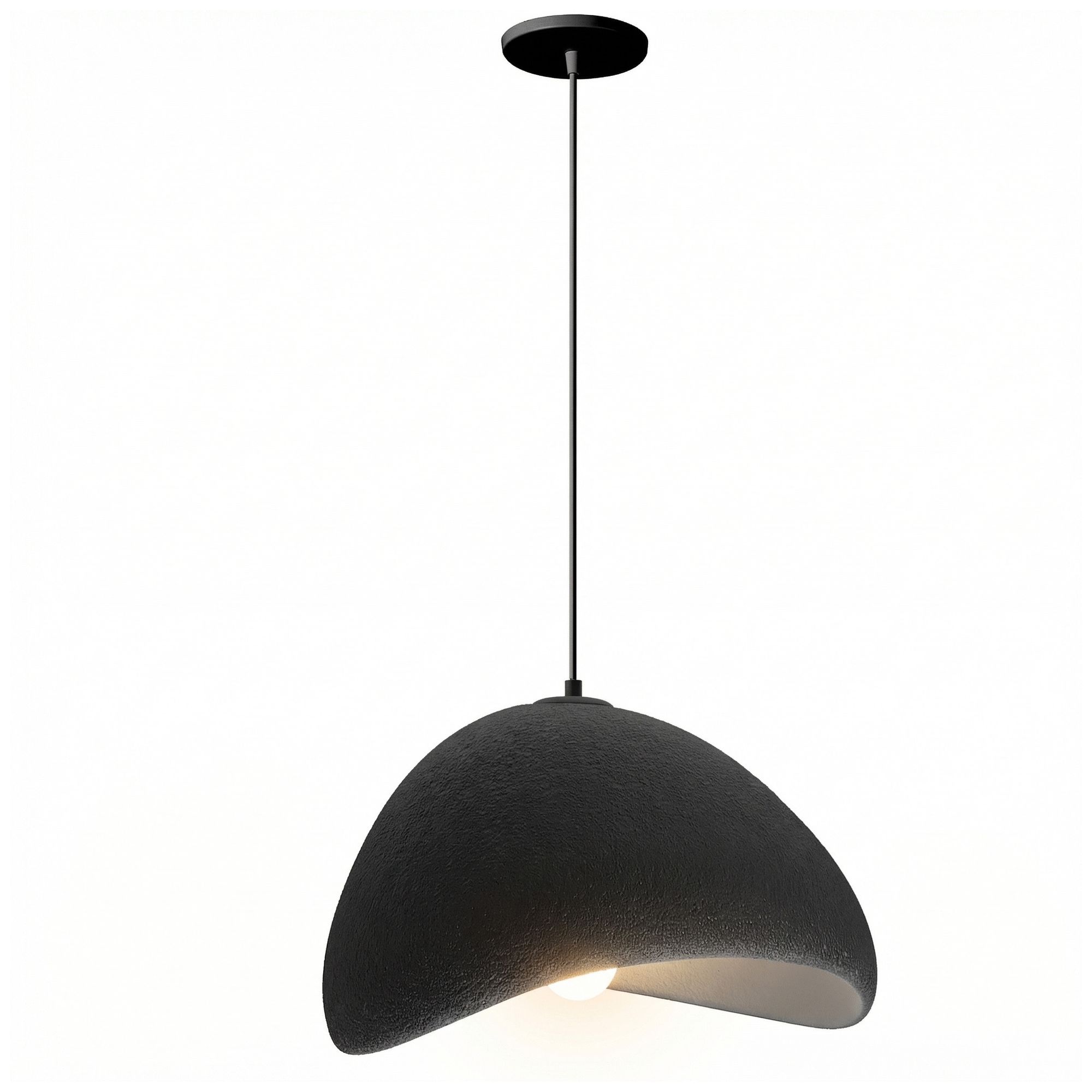 Image 3 Pilar 20" Wide Matte Black Pendant more views
