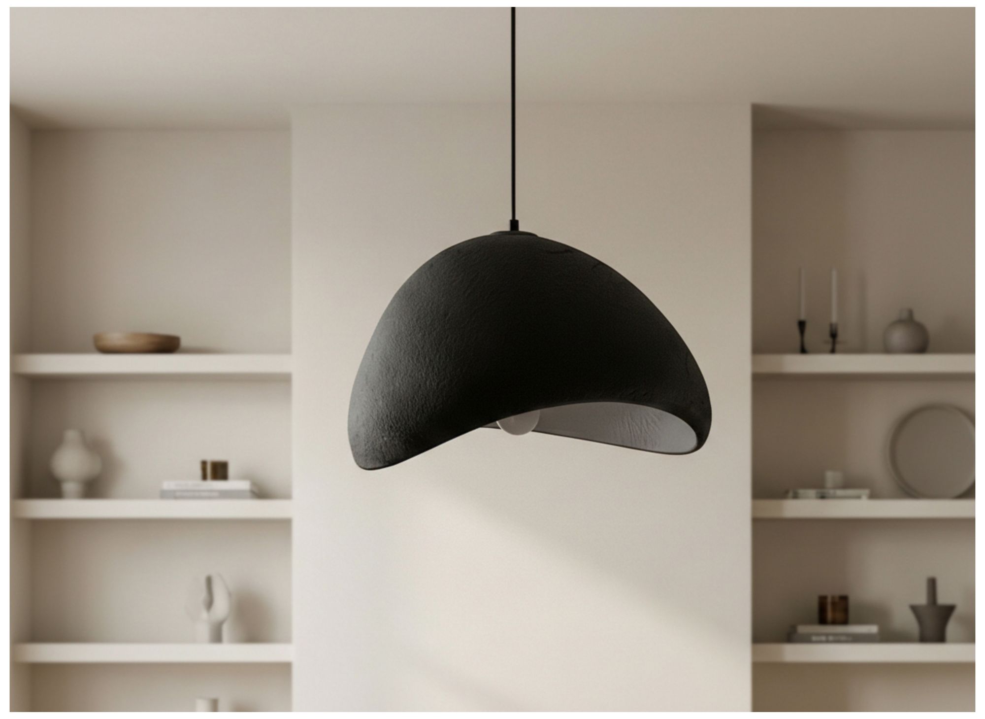 Image 6 Pilar 20" Wide Matte Black Pendant more views