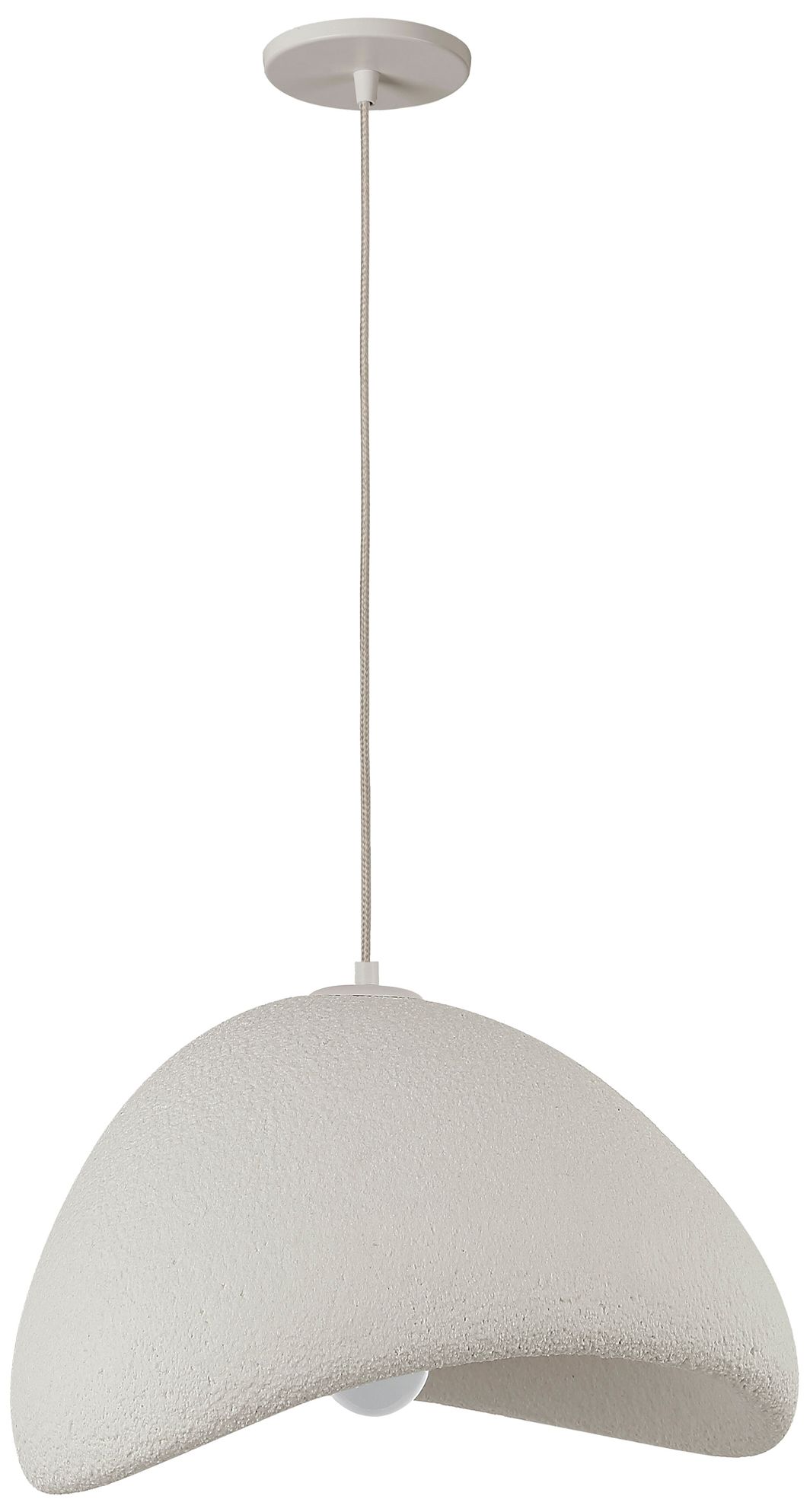 Pilar 20" Wide Matte Linen Pendant