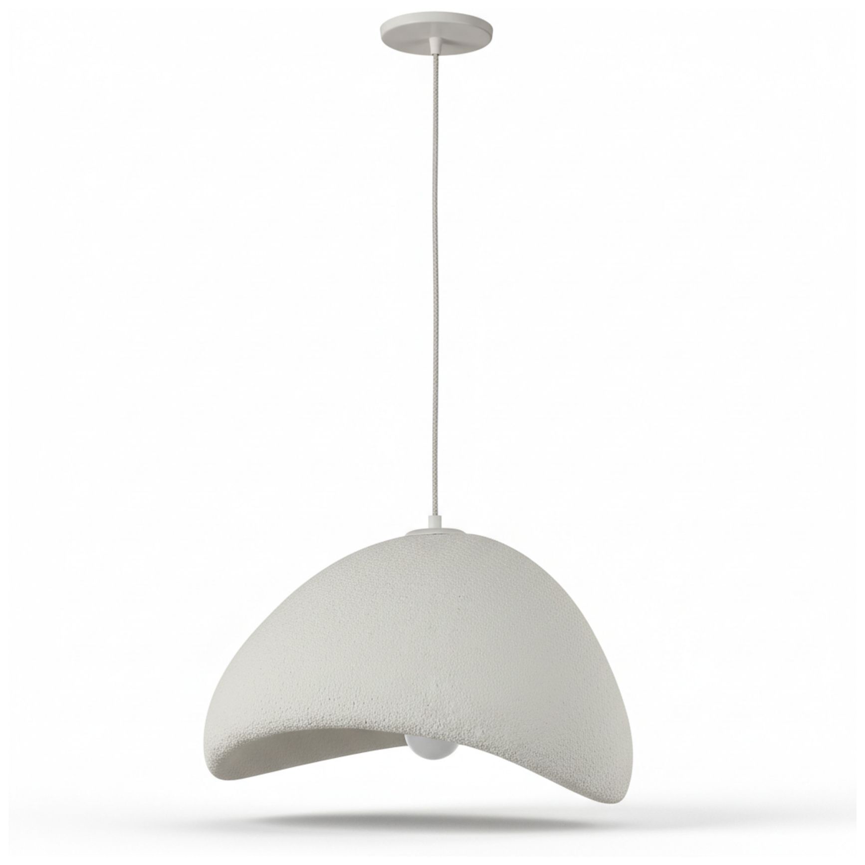 Image 2 Pilar 20" Wide Matte Linen Pendant more views