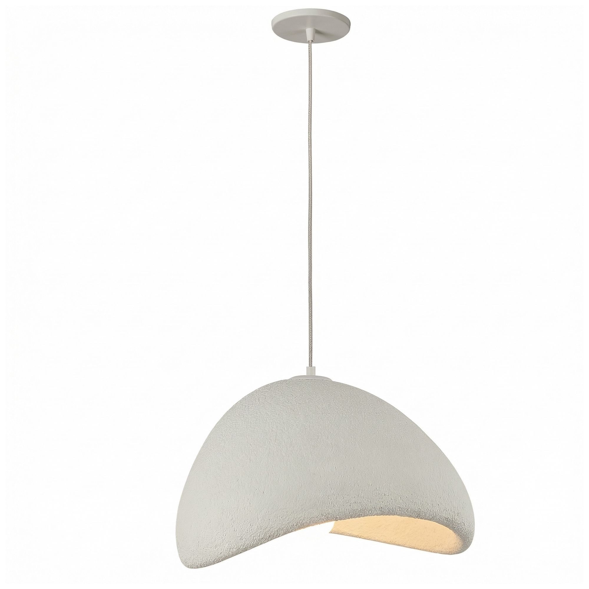 Image 3 Pilar 20" Wide Matte Linen Pendant more views