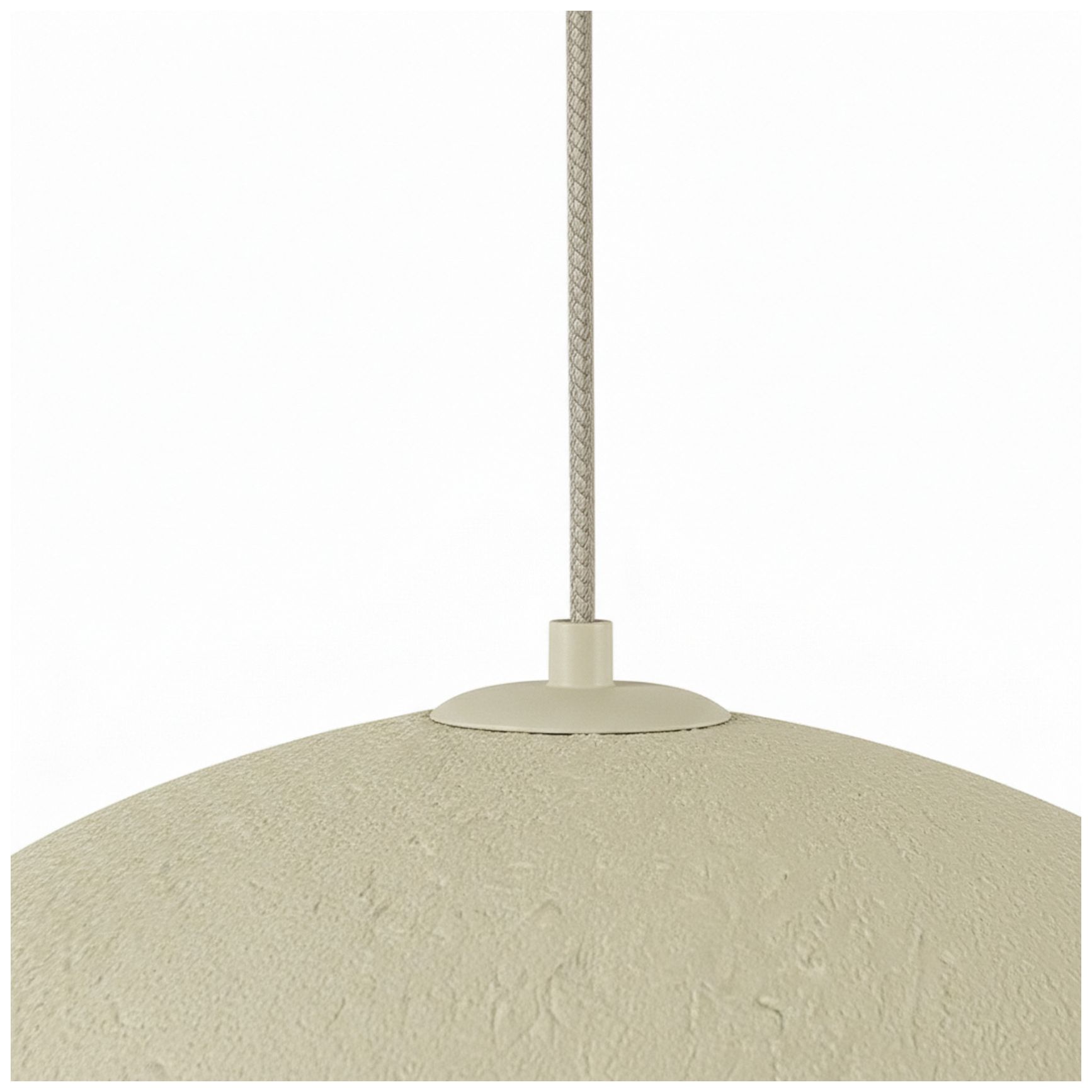 Image 5 Pilar 24" Wide Matte Beige Pendant more views