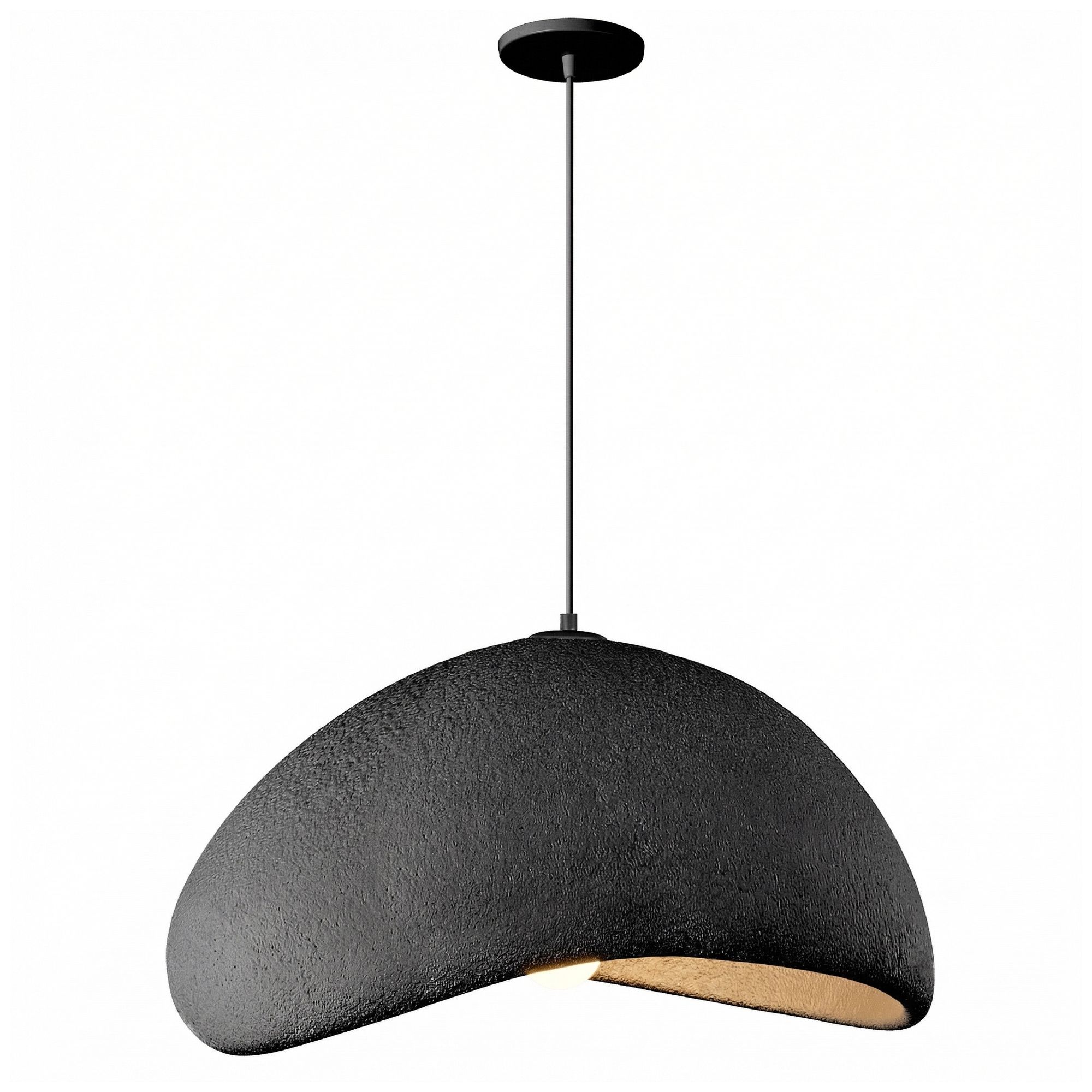 Image 3 Pilar 24" Wide Matte Black Pendant more views