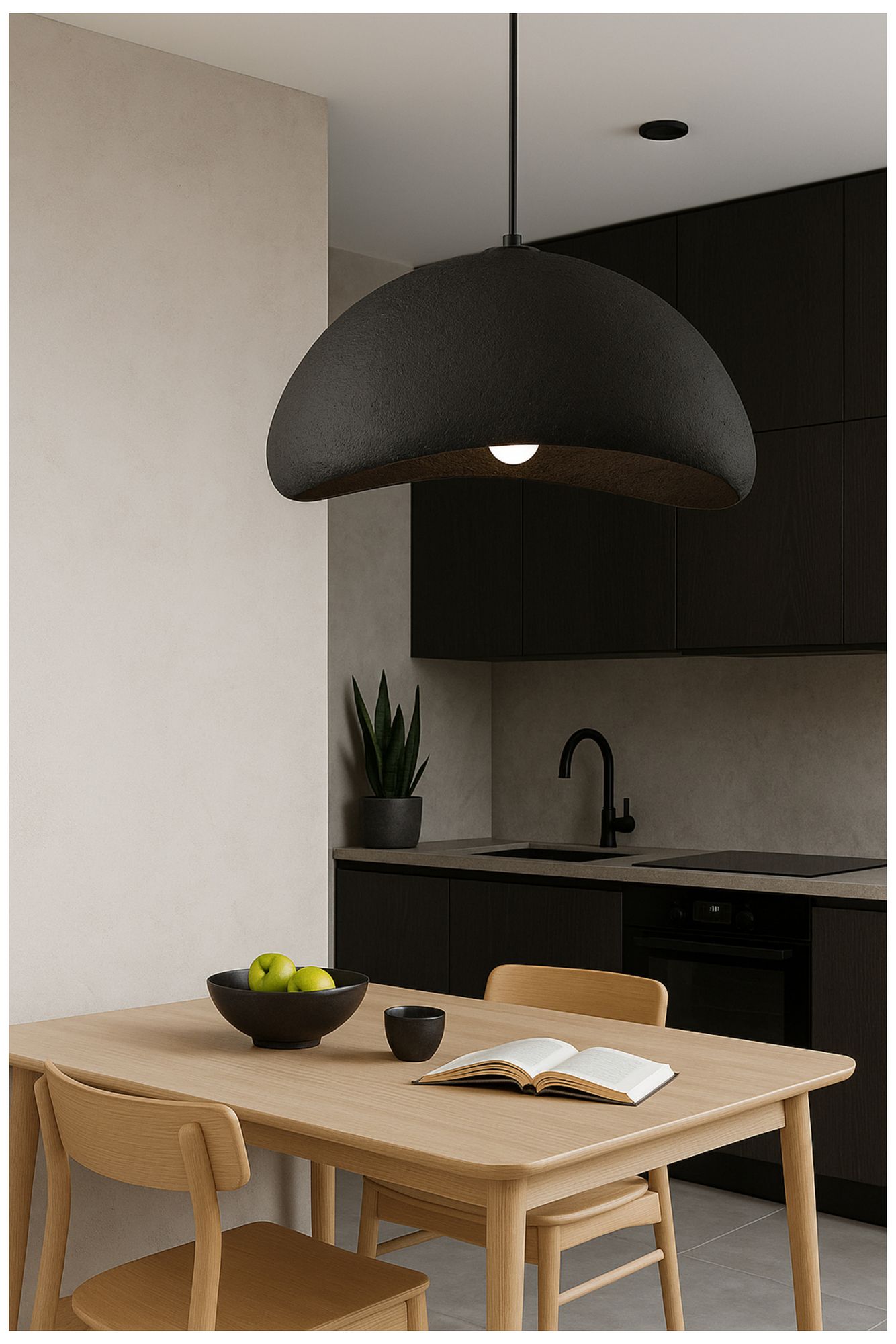 Image 6 Pilar 24" Wide Matte Black Pendant more views