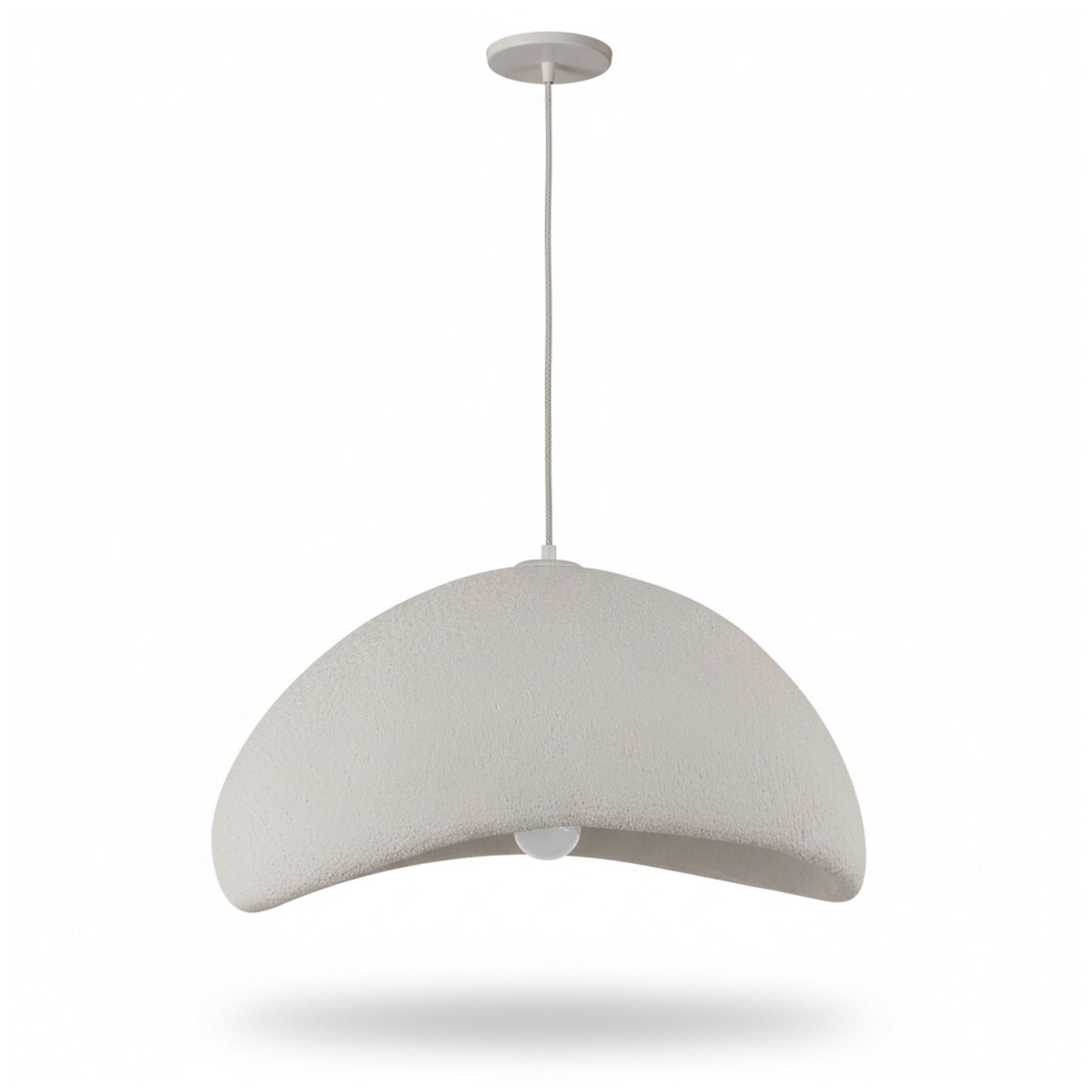 Image 2 Pilar 24" Wide Matte Linen Pendant more views