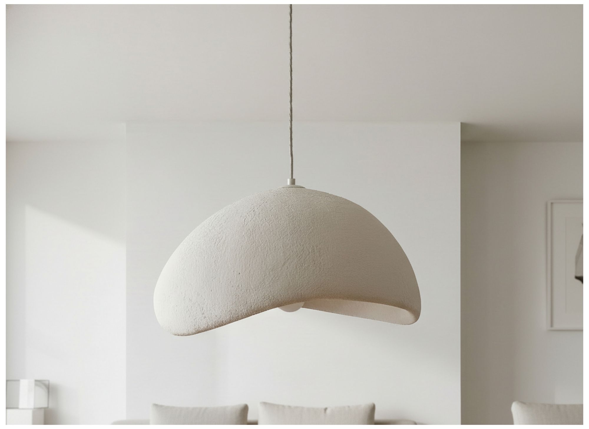 Image 6 Pilar 24" Wide Matte Linen Pendant more views