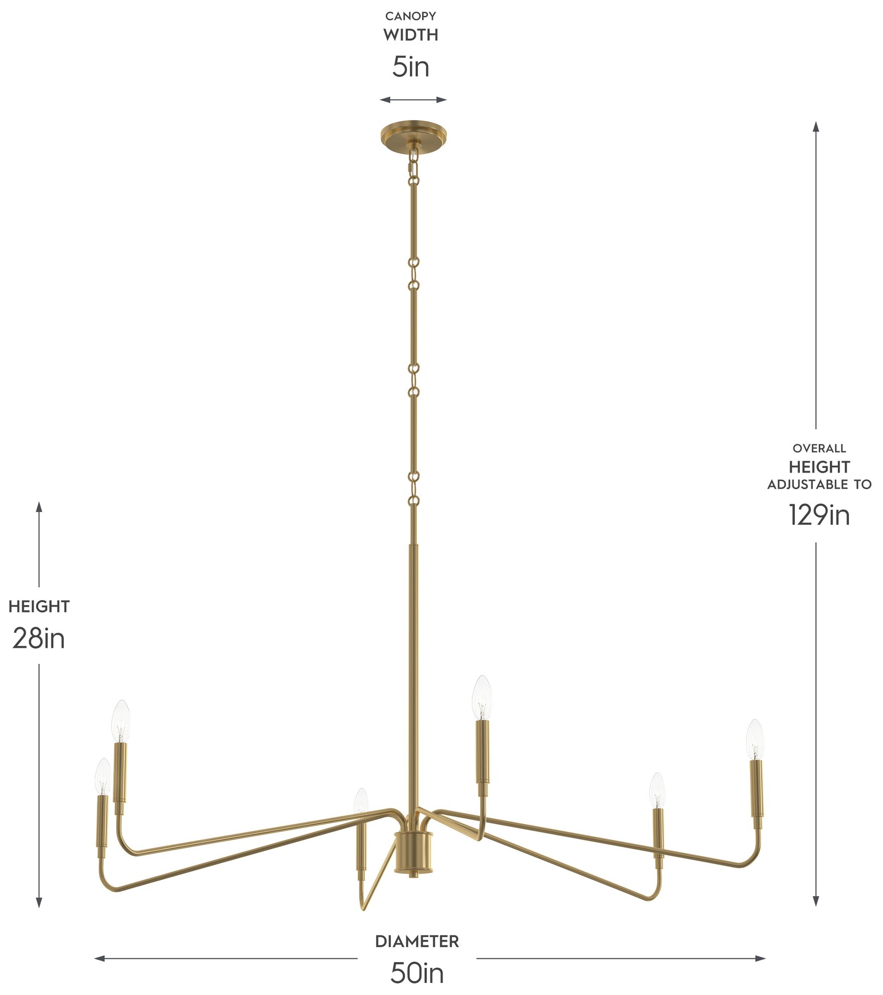 Image 5 Pilar Extra Large 6-Light  Chandelier more views