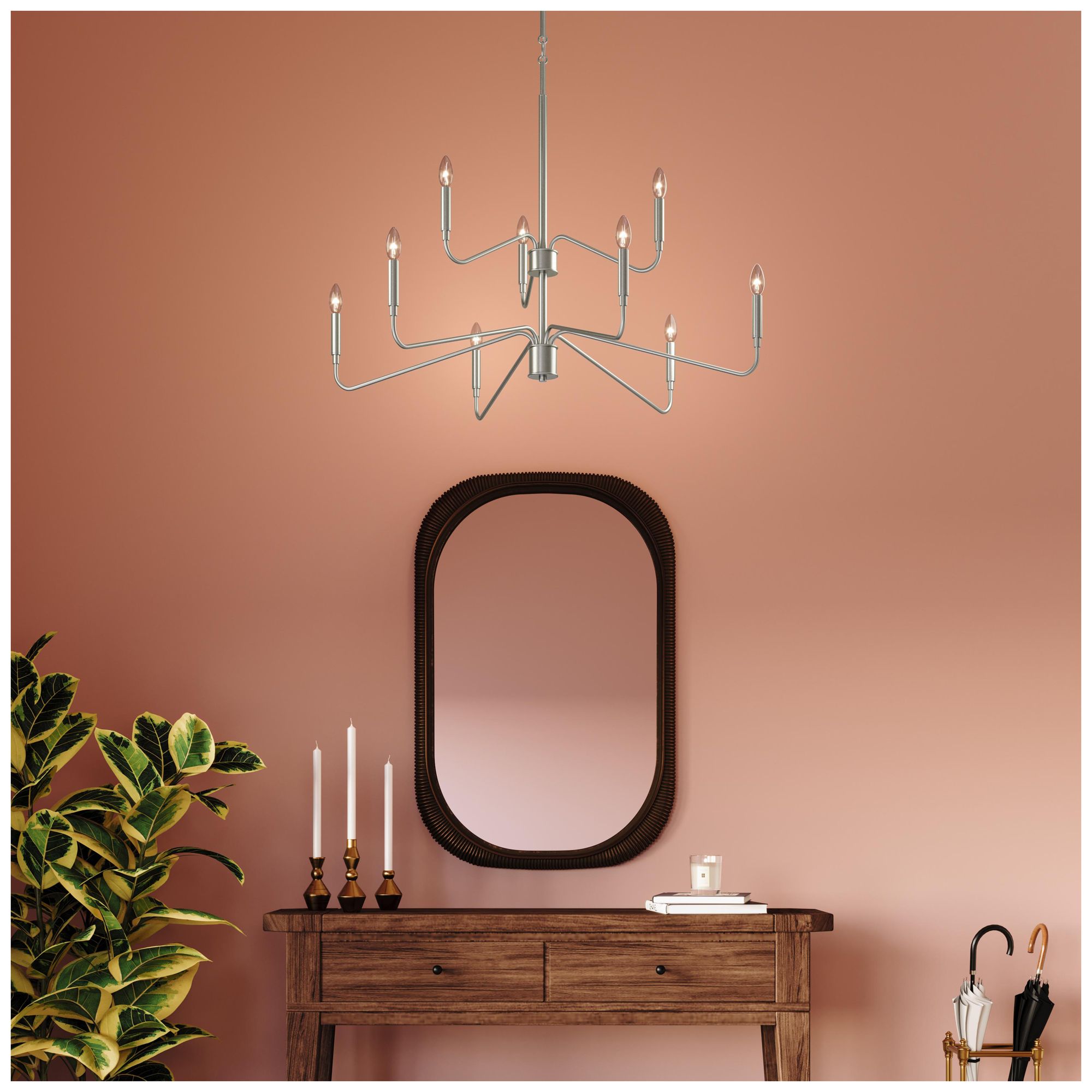 Image 4 Pilar Two-Tier Nine-Light Chandelier more views