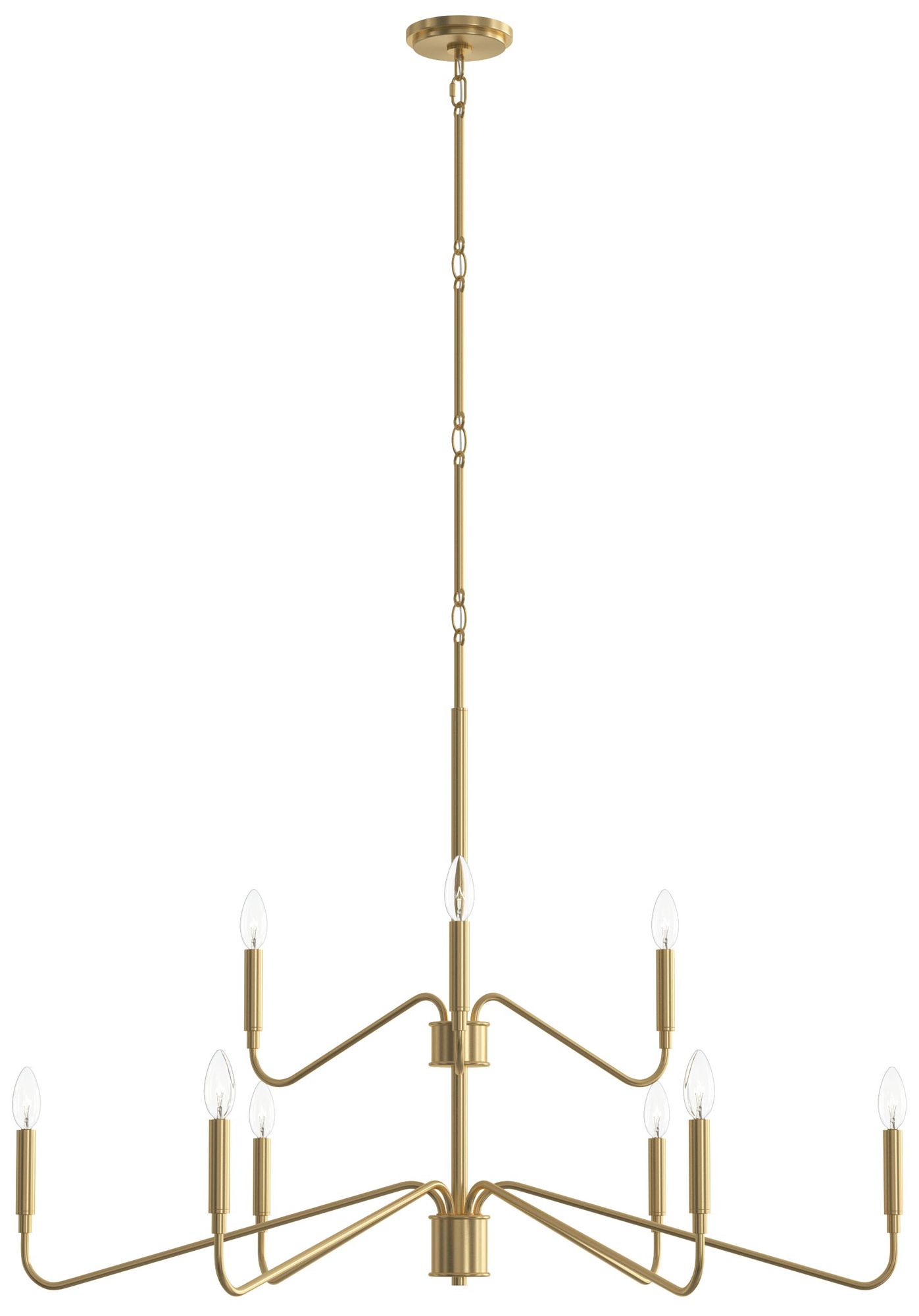 Pilar Two-Tier Nine-Light  Chandelier