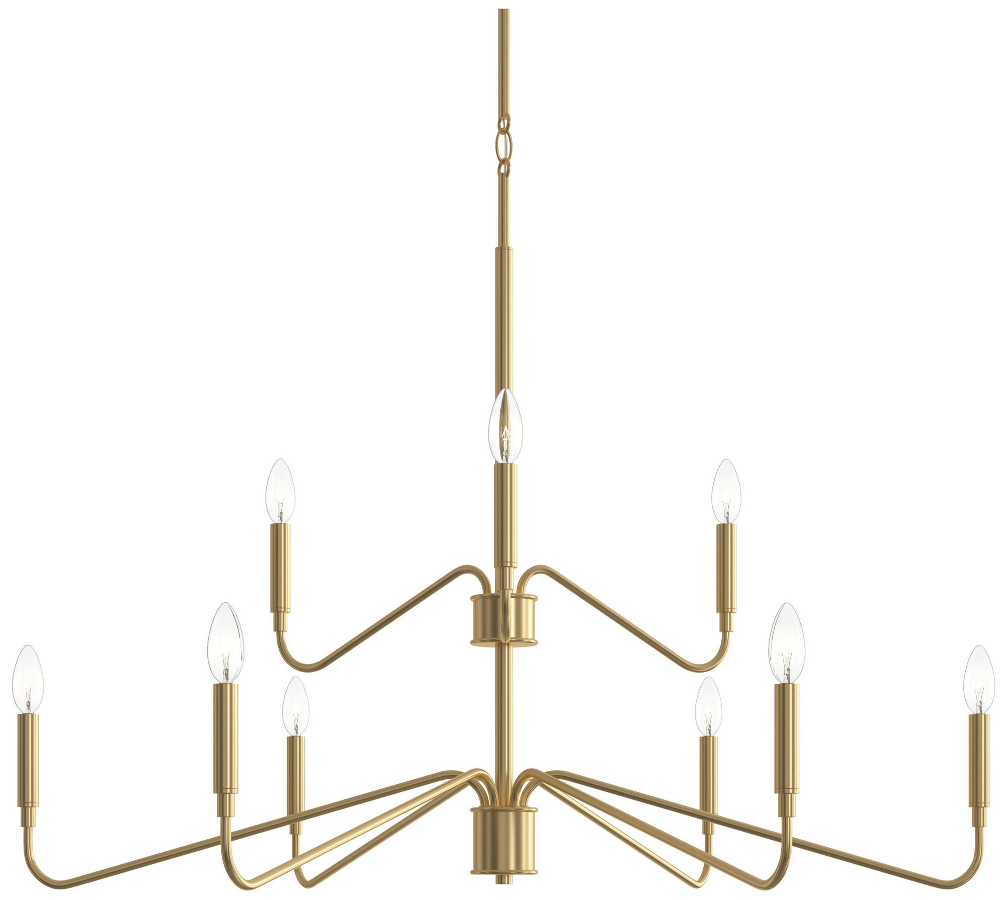 Pilar Two-Tier Nine-Light  Chandelier