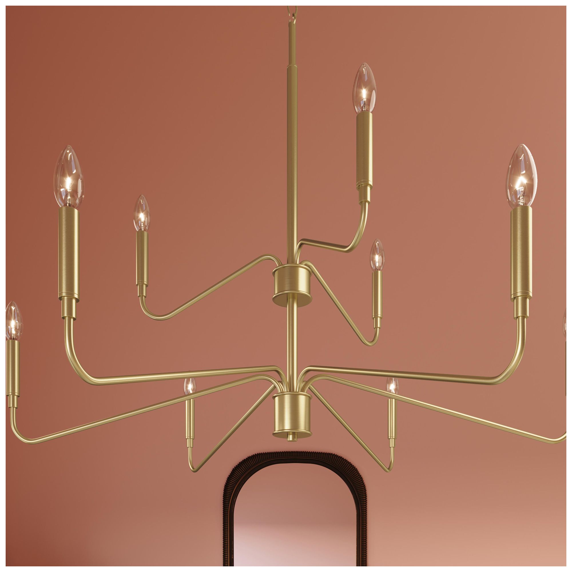 Pilar Two-Tier Nine-Light  Chandelier
