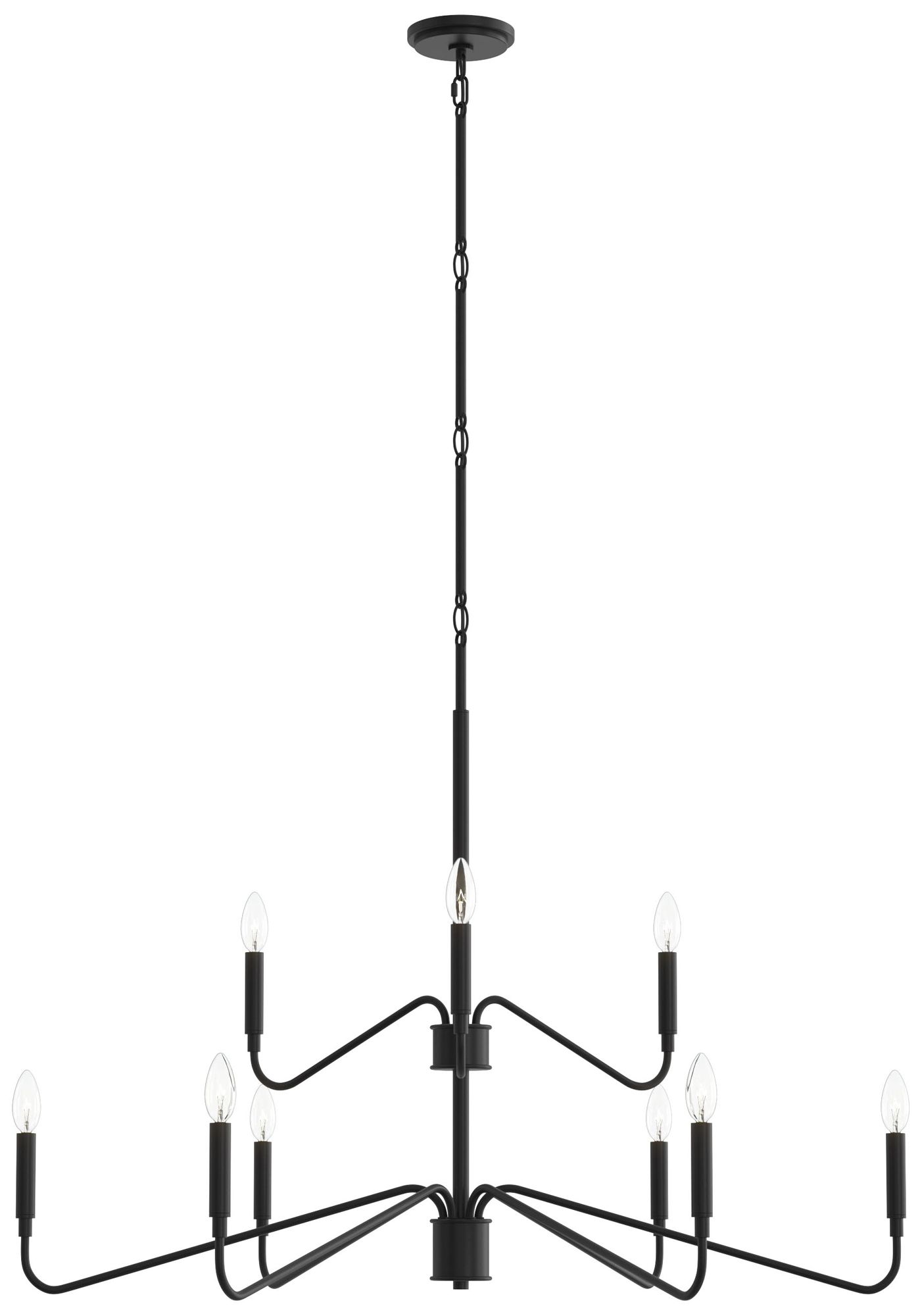 Pilar Two-Tier Nine-Light  Chandelier