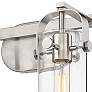 3_Pilaster 11" High Brushed Satin Nickel 2-Light Wall Sconce more views