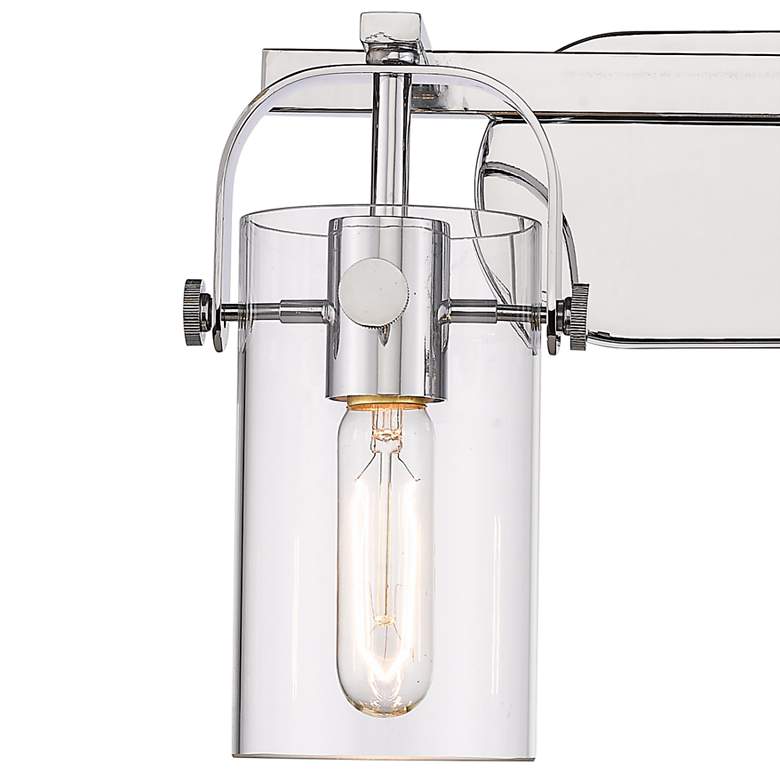 Image 2 Pilaster 11" High Polished Nickel 2-Light Wall Sconce more views