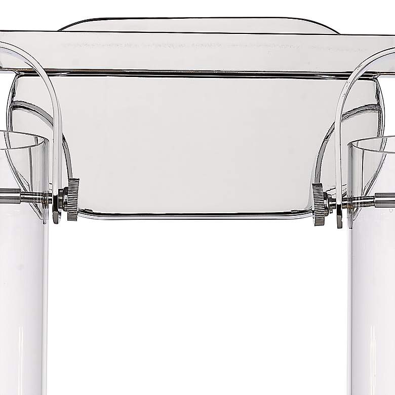 Image 3 Pilaster 11" High Polished Nickel 2-Light Wall Sconce more views