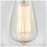 4_Pilaster 17" High Brushed Brass and Clear Glass Wall Sconce more views