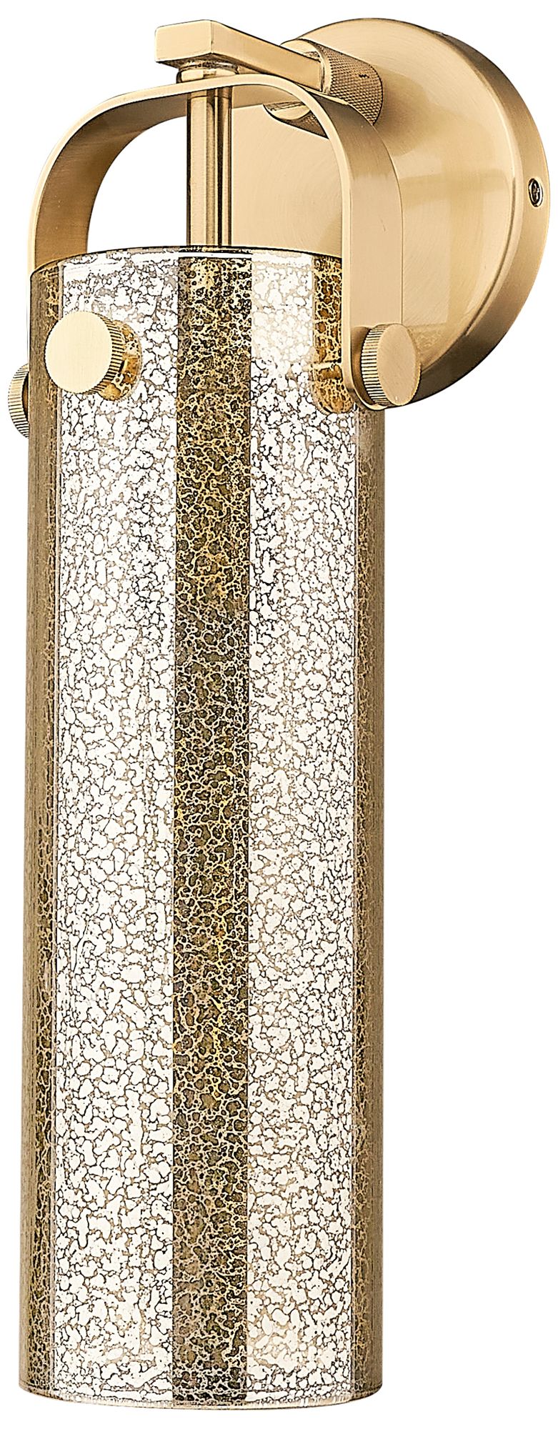Image 2 Pilaster 17"H Champagne Bronze Wall Sconce w/ Mercury Glass more views