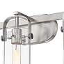 3_Pilaster 24 1/4"W Brushed Satin Nickel 3-Light Bath Light more views