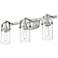 Pilaster 24 1/4"W Brushed Satin Nickel 3-Light Bath Light