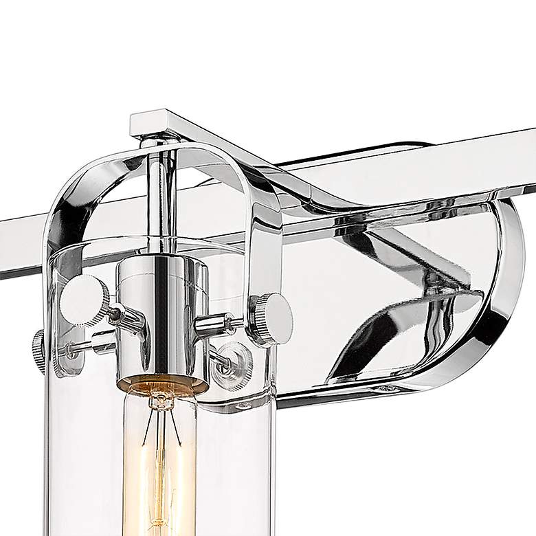 Image 3 Pilaster 24 1/4"W Polished Nickel 3-Light Bath Vanity Light more views